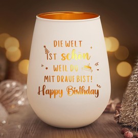 Birthday Gift for Women, Tea Light Holder Gifts for Women, Happy Birthday Gift for Girlfriend, Gift Ideas for Friends, Sister, Girls, Colleagues, Mum, Dad, Grandma, Grandpa, Men