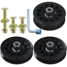 NIDAIFEI 2 Pack 194326 Idler Pulley Craftsman with 194327 Idler Pulley L Wrench Replaces 532194326 532194327 for Husqvarna LGT2654 YTH1542XP YTH20K46 YTH21K46 YTH22V46 YTH2348 YTH24K48 Lawn Tractors