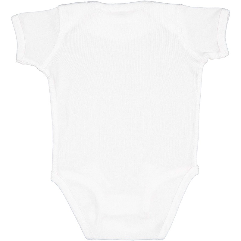 RABBIT SKINS, Baby Soft Short-Sleeve Bodysuit, White, Newborn