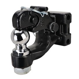 Shocker 8-Ton Channel Pintle Hook with Hitch Ball Attachment, Includes 2" Ball