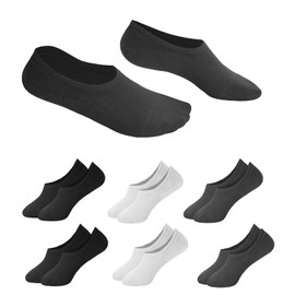 YONOJUAE No Show Socks for Men Size 9-12/12-15 Invisible Low Cut Breathable Cotton Liner Socks With Non Slip Grip
