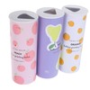 FELTECHELECTR 3pcs Cute Printed Car Tissue Box Cylinder Tissue Holder