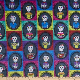 Shannon Fabrics Shannon Minky Digital Cuddle Remember me Fabric, Multi Yard