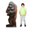 Yookeer 5.2 ft Orangutan Cardboard Stand-up Cutout Life-Size Cardboard Stand