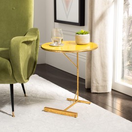 Safavieh Home Sionne Yellow and Gold Round C Table