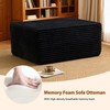 Boneless Ottoman for Couch,Oversize Poufs Footrest for Dorm