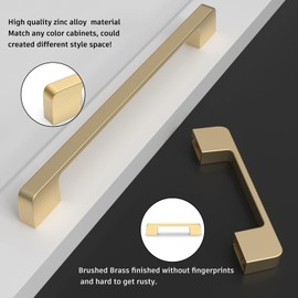 Lepatape 10 Pack 3inch Gold Cabinet Handles Gold Drawer Pulls - Matte Gold Cabinet Pulls Kitchen Cabinet Handles Gold Dresser Drawer Pulls Gold Cabinet Hardware