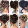 Synthetic Hair Bun Extensions Messy Hair Scrunchies Hairpieces for Women