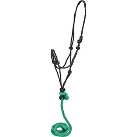 Hamilton RHL AV S TUPK Adult Rope Halter, Turquoise/Pink, Average