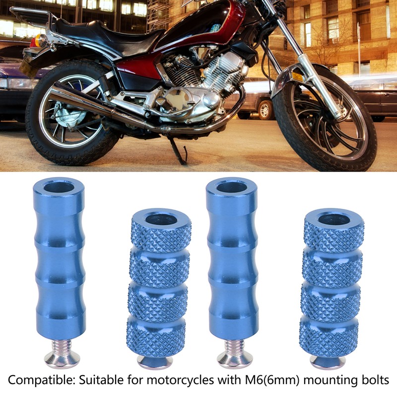 2 Pair Motorcycle Brake Foot Peg CNC Process Plating Precise