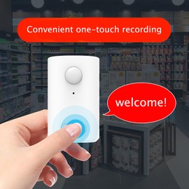 Talking Products, Voice Recordable PIR Infrared Motion Sensor Detector with Multi-Track Playback. Built-in Microphone – Independent Living, Point of Sale Advertising, Door Greeter, Entry Alert