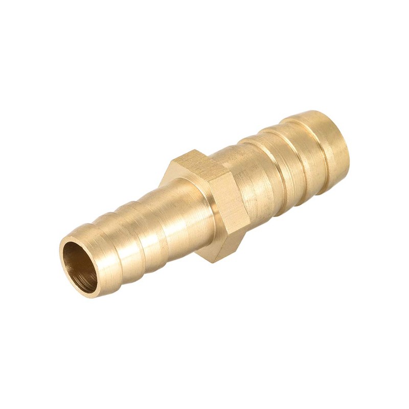 sourcing map Straight Brass Barb Fitting Reducer, Fit Hose ID