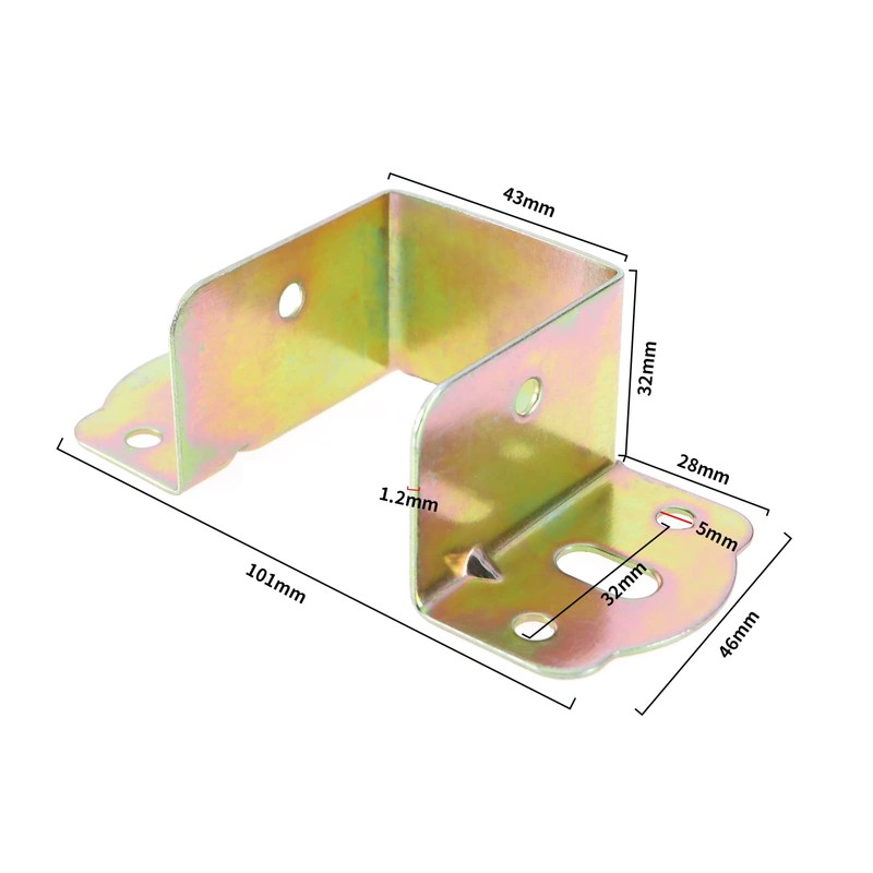 Be In Your Mind 10 Pieces Square Metal Bracket Bed