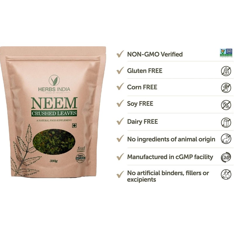 Neem Leaves Crushed (Not Powder), Good to Make Fresh Neem