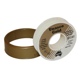 Unasco Gold Maximum Density Thread Seal Tape (ATG0), 1/2 in. x 15 yds. (Gold)
