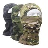 Tactical Camouflage Balaclava Head Cover for Outdoor Riding Hiking Mask lf1063 - One Size Black Python 3ea