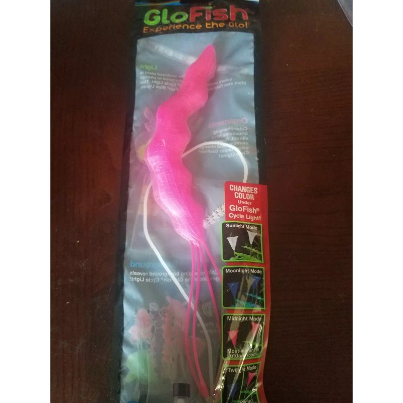Glofish Color Changing Aquarium Plant - Pink-Brand New-SHIPS N 24