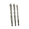 Milageto 3Pcs Four Flute Sawtooth Eccentric Drill Bits Hexagon Shank