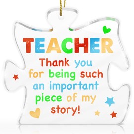 Coach Gifts for Men Women, Thank You Gifts for Coach, a Good Coach Can Change a Game Never Forger You are The Piece Puzzle Shaped Acrylic Ornament Keepsake