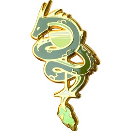 Cocktail Critters Enamel Pins for Bartender Aprons, Jackets, Backpacks and Purses, Shirt and Suit Lapels, Cute Button Badges Brooch Fashion Jewelry (Dragon x Daiquiri)