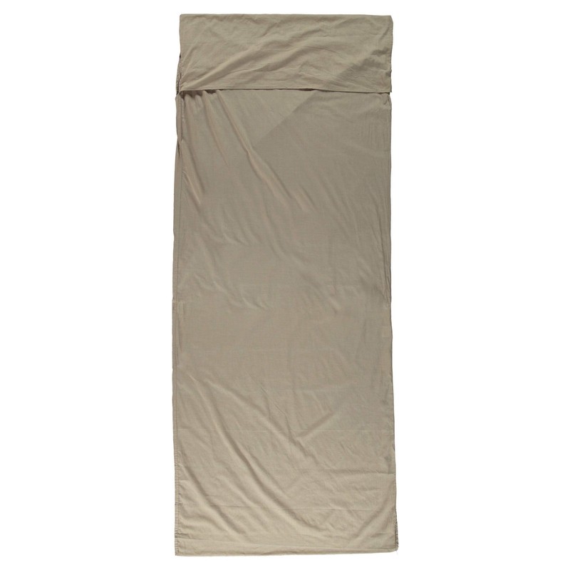 Cocoon Travel Sheet Cotton Sleeping Bag Egyptian Cotton, brown