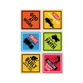 Fun Express CONSTRUCTION VBS TEMPORARY TATTOOS - Apparel Accessories - VBS Vacation Bible School Supplies/Decor - 72 Pieces