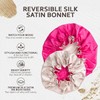 Silk Bonnet for Sleeping, Reversible Silk Shower Cap for Men