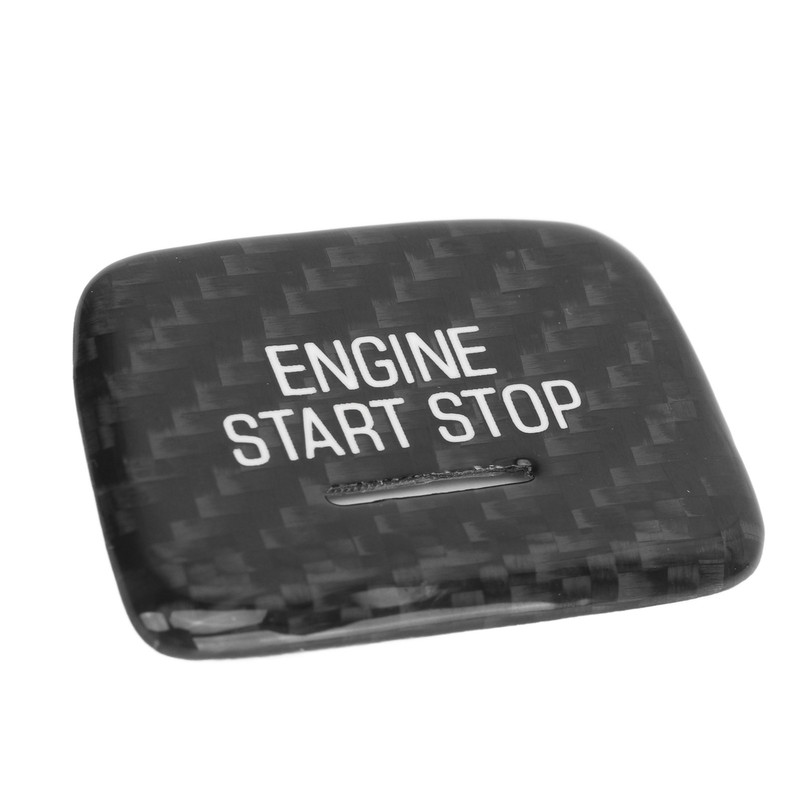 Engine Push to Start Button Cover Carbon Fiber Start Switch