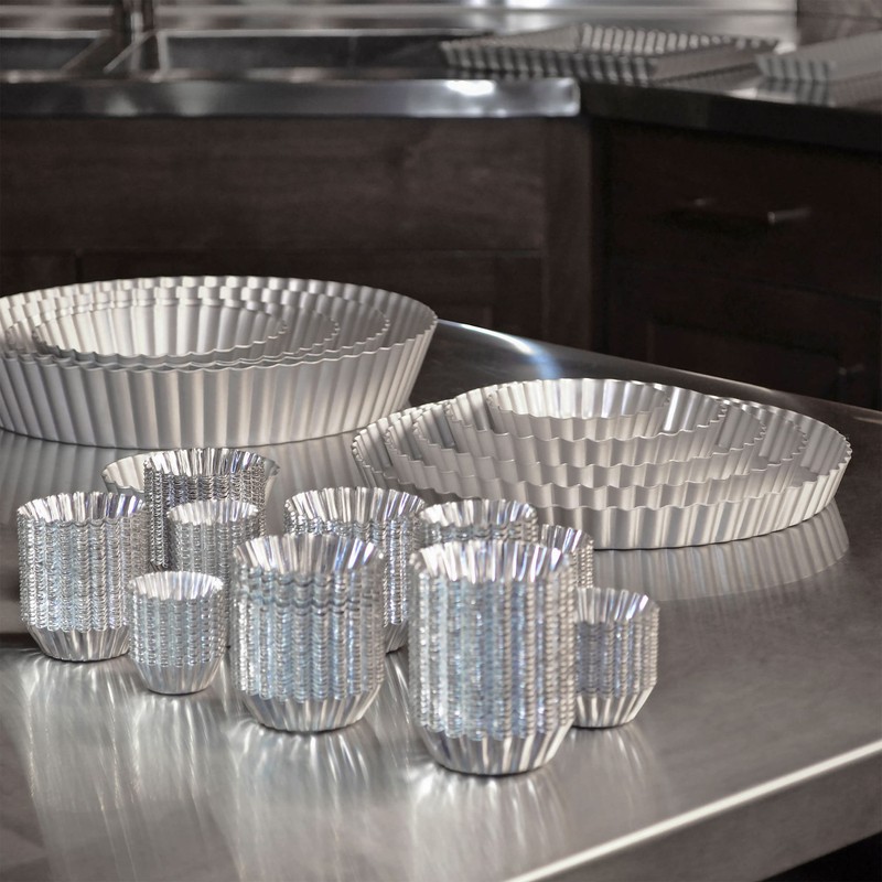 Fat Daddio's PMTH-25 Natural Aluminum Mini Tartlet Pan, 2.5 x