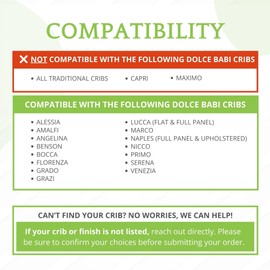 Full-Size Conversion Kit Bed Rails for Dolce Babi Convertible Cribs - Solid Wood Rail - Toddler and Adult Rail for Full-Size Beds - Essential Nursery & Baby Furniture (Weathered Brown)