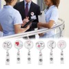 Retractable Badge Reel Clip Portable Nurse ID Name Card Badge