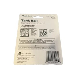 Waxman Tank Ball PlumCraft T-4 7500800T toilet repair easy to install