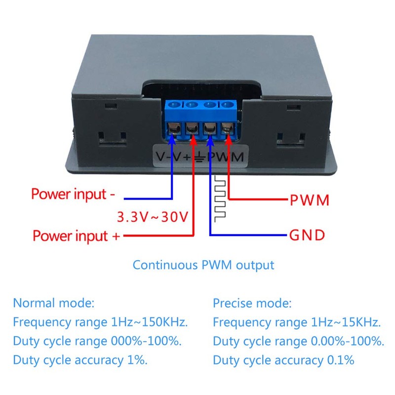 MiOYOOW PWM Frequency Generator, 1-Channel 1Hz-150KHz Adjustable Pulse Duty Cycle