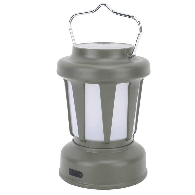 Camping Lantern Solar Powered USB Rechargeable Stepless Dimmable Retro Style