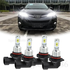 For Toyota RAV4 2013 2014 2015 Combo 9005 LED Headlights Bulbs High Low Beam HKB