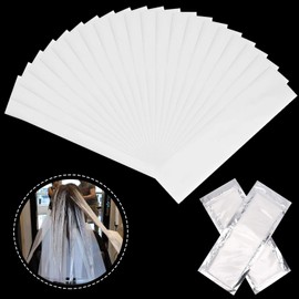 Noverlife 200 tiras de papel maché de plástico para colorear el cabello, resistente a la henna química, hoja separadora de teñido permanente, tiras ultra finas para resaltar el cabello para salón de peluquería