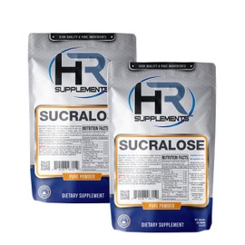 HR Supplements Sucralose Powder | 250 Grams | Zero Calorie Sweetener & Keto Sugar Substitute | Hard Rhino