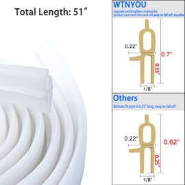 RV Roof Vent Seal Replacement 51" RV Vent Lid Gasket for Ventline, Hengs and Camco Roof Vent Seals