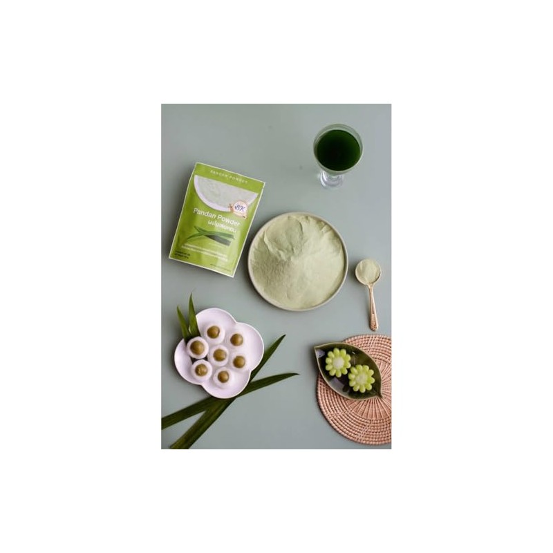 (Pack of 2) บีเค 100% Pure Pandan Leaf Powder -