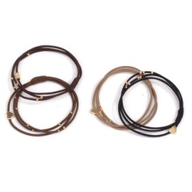 BIANHUAN Hair Rubber Hair Accessories, Adult, Ribbon, Hair Clip, Stylish, Elastic Ring, Hair Ring, Ribbon Rubber, Hair Ribbon, Large Capacity, Set of 10, Simple, Stylish, Hair Arrangement, Office,