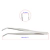 Aoje-Link 304 Stainless Steel Tweezers with Curved Serrated Tip Sewing