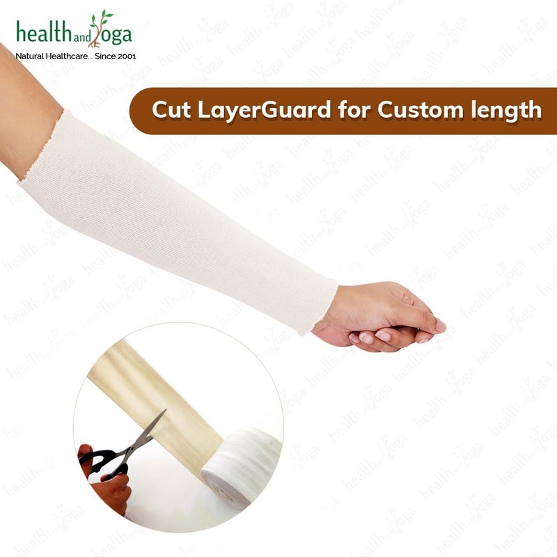 LayerGuard Cotton Stockinette Sleeve Roll, Stretchable Raw Cotton – Comfort