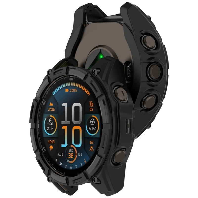 Compatible with Garmin Quatix 8 Case, Scratch-Resistance TPU Military Protection
