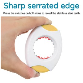 Egg Shell Opener, Egg Shell Peeler Quickly Cutting Eggshell Practical with Rounded Egg Slot for Boiled Eggs Primary Eggs