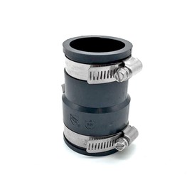 Rubber Flex Coupling Unparallel 1-1/2” x 1-1/4”, Black