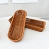 RT&BS Handwoven Utensil Basket, Artisan Mini Bread Basket, Flatware Storage