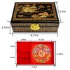 Fengshuibringluck Traditional Jewelry Box Dragon Phoenix Wood Jewelry Organizer Mother's