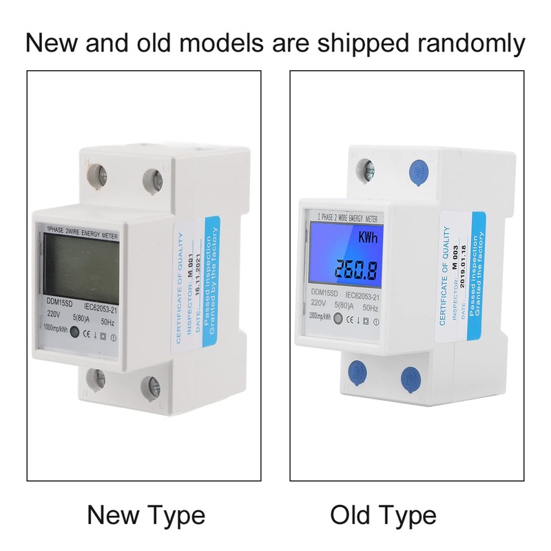 Medidor KWH de Energía Electrónica Monofásico de 220 V 5-80