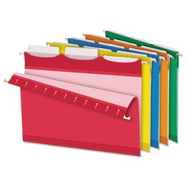 Pendaflex 42621 Hanging File Folder, Letter, 1/3 Cut, 25/BX, Assorted