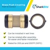 SharkBite 2 Inch Coupling, Push to Connect Brass Plumbing Fitting,